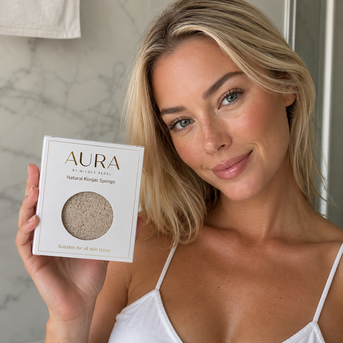Aura Natural Konjac Facial Sponge