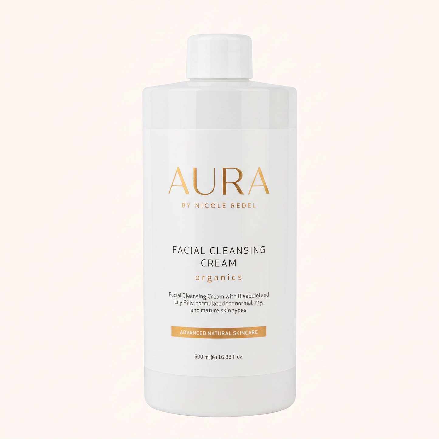 Aura by Nicole Redel Facial Cleansing Cream Normal/Dry/Mature 500ml with a pump