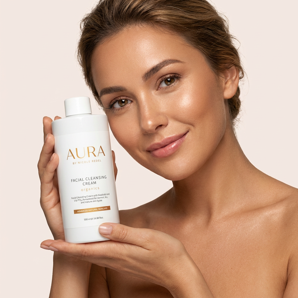 Aura by Nicole Redel Facial Cleansing Cream Normal/Dry/Mature 500ml with a pump