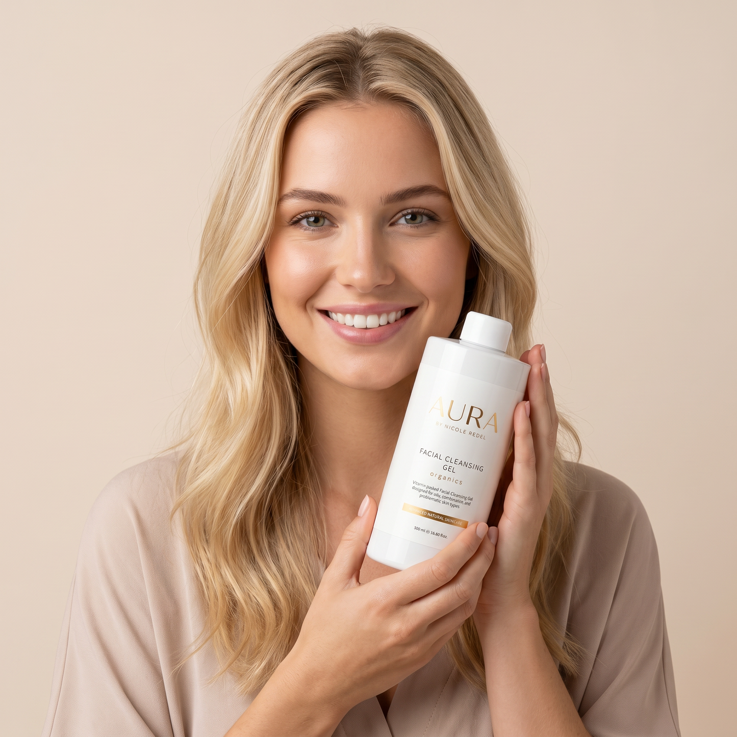 Aura by Nicole Redel Facial Cleansing Gel Oily/Combination 500ml with pump